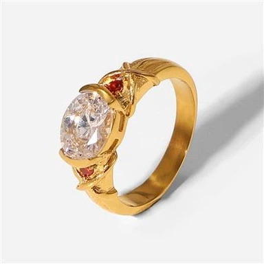 Nhẫn Zircon trắng