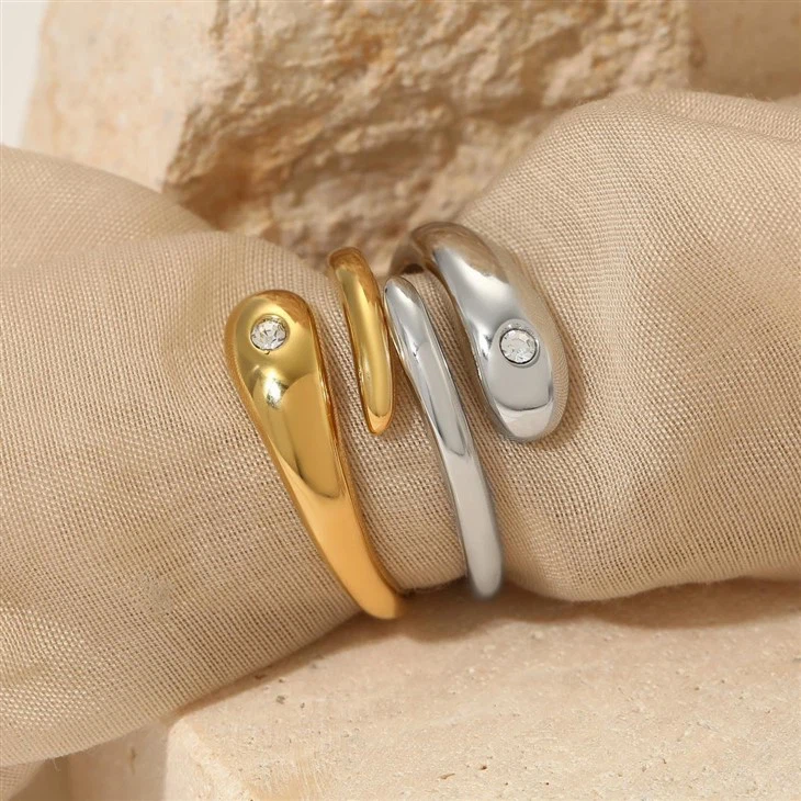 Stainless Steel Adjustable Snake Ring