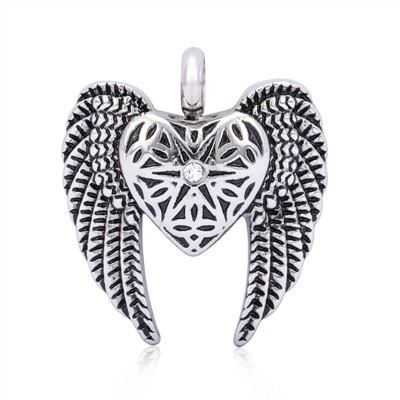 Mặt dây chuyền Urn Heart Angel Wing