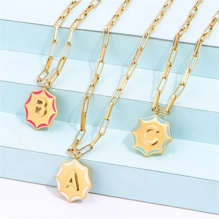 custom initial pendant necklace