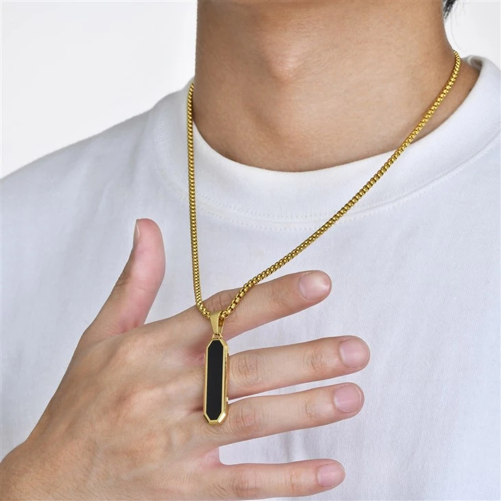 Enamel Bar Pendant Necklace factory