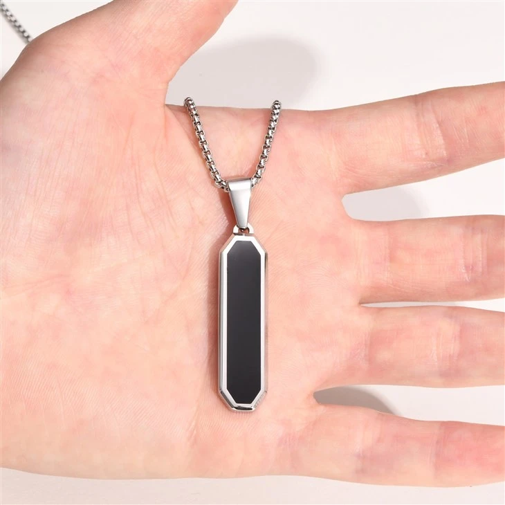 Enamel Bar Pendant Necklace price