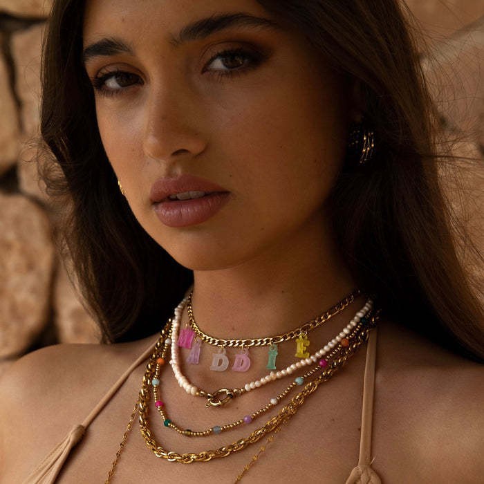 Figaro Chain Letter Charm