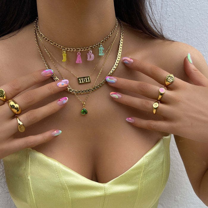 Figaro Chain Letter Charm