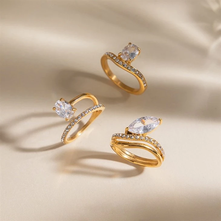 Half Eternity Wave Ring manufacturers