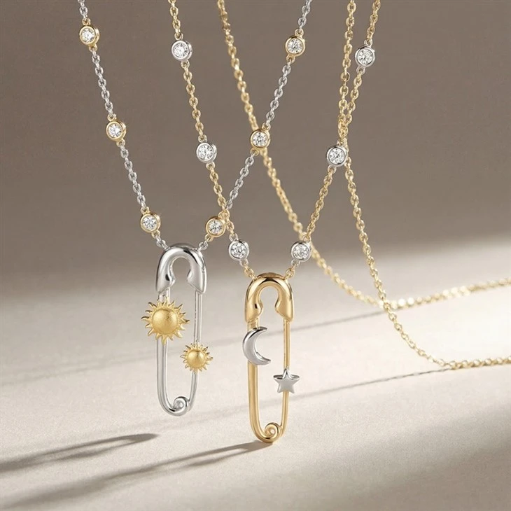 Pin Pendant Station Necklace factory