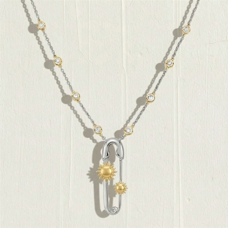 Pin Pendant Station Necklace high quality