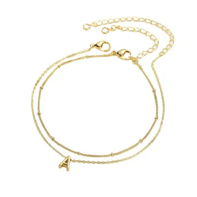 Vòng chân hai lớp chữ bong bóng