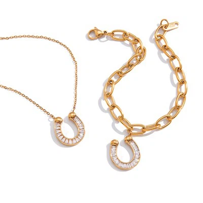 Vòng tay Zircon hình chữ U hình móng ngựa