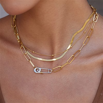 Vòng cổ chuỗi kẹp giấy lớn