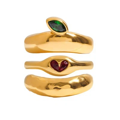 Bộ nhẫn vòm zircon